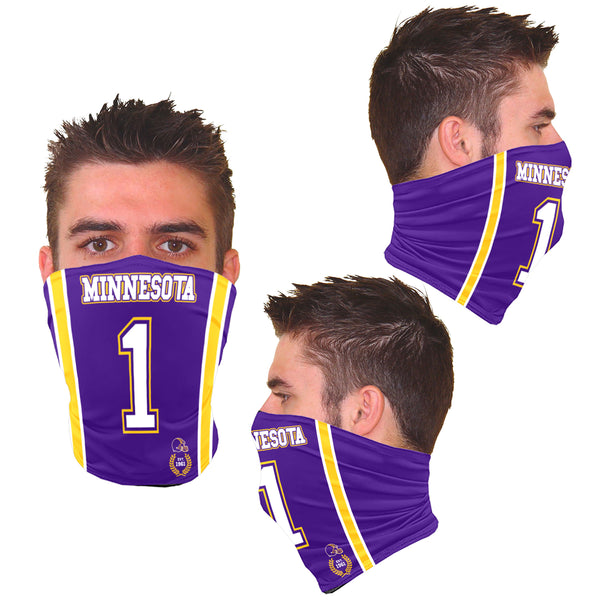 Unisex Football Jersey Gaiter - Minnesota