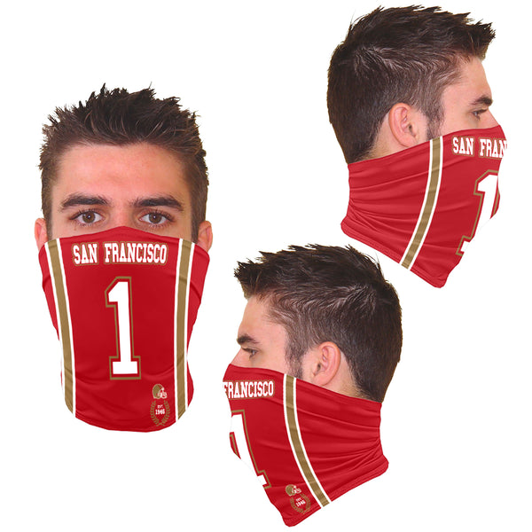 Unisex Football Jersey Gaiter - San Francisco