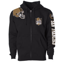 Men's Football Home Team Zip Up Hoodie - San Francisco