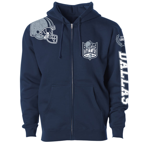 Men's Football Home Team Zip Up Hoodie - Dallas