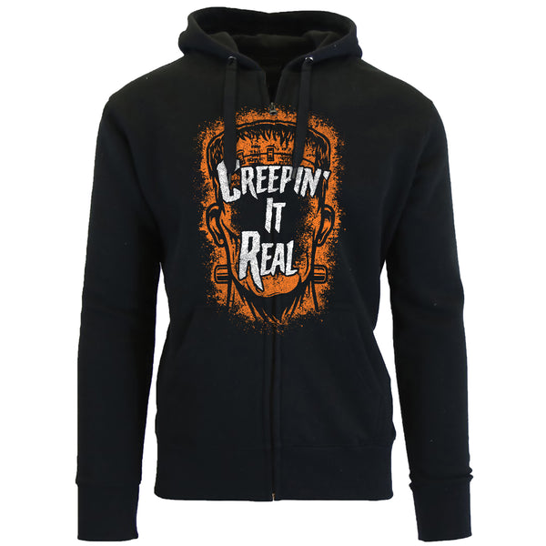 Men's Awesome Halloween Zip Up Hoodie - Creepin' It Real