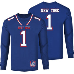 Men's Football Team Jersey Long Sleeve Shirts - New York