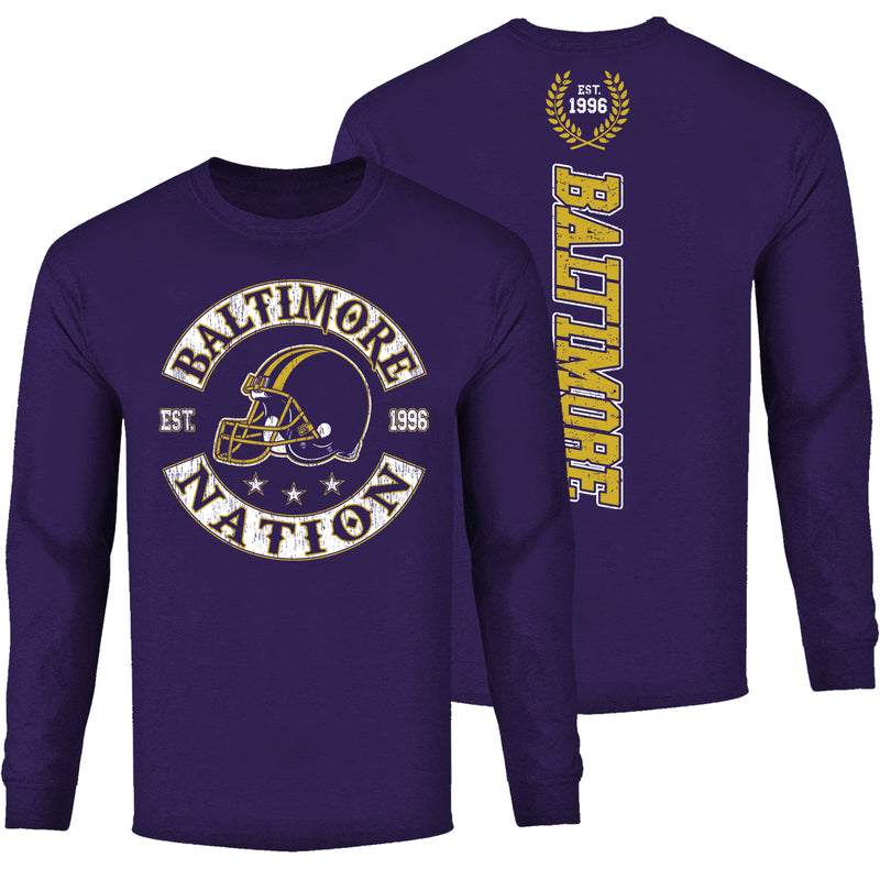 Men's Football Nation Long Sleeve - Baltimore