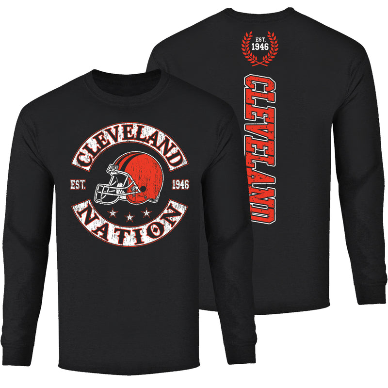 Men's Football Nation Long Sleeve - Cleveland