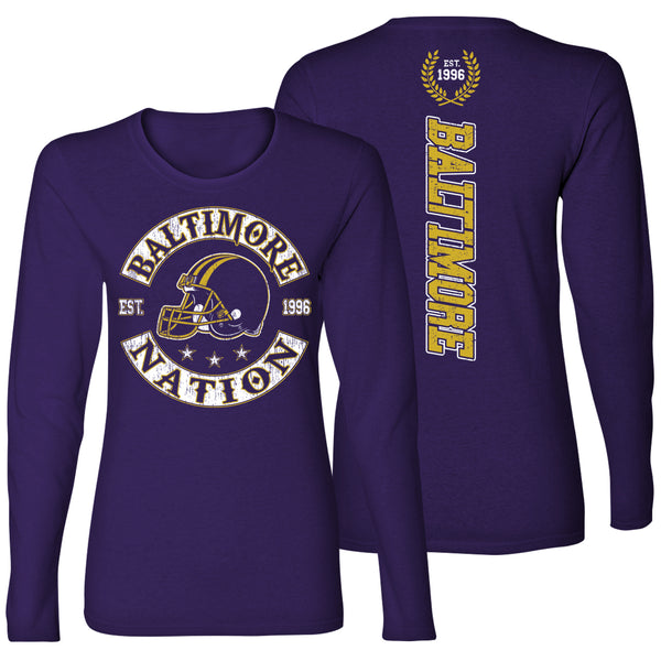 Women's Football Nation Long Sleeve - Baltimore