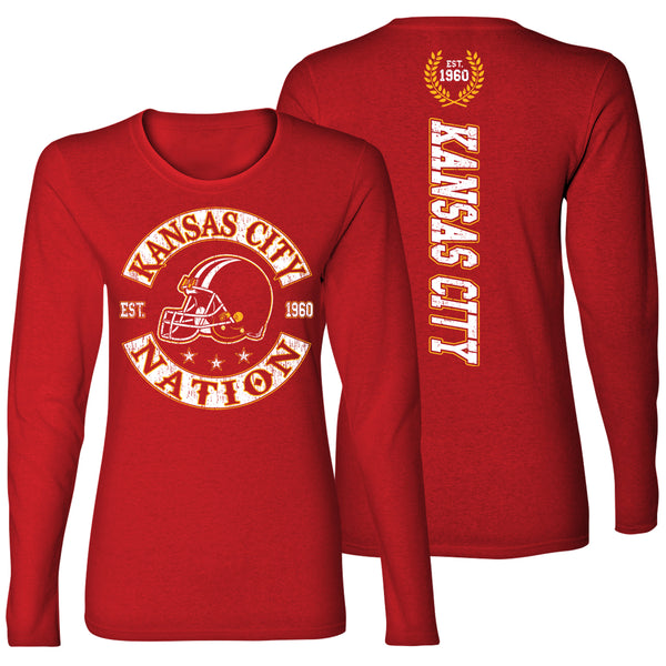 Women's Football Nation Long Sleeve - Kansas City