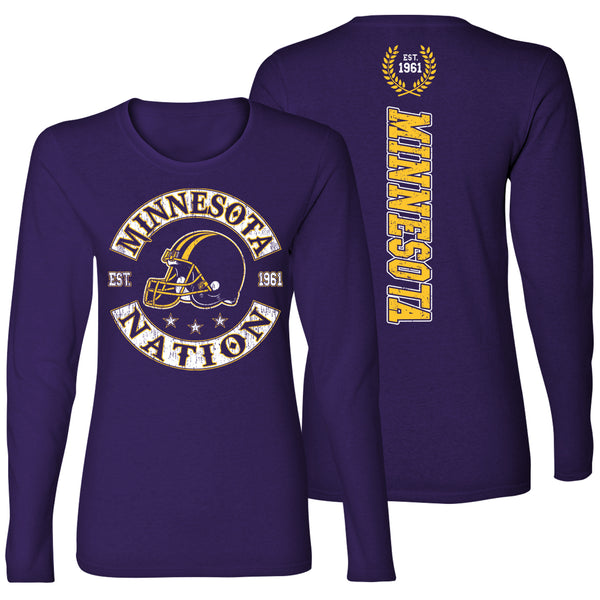 Women's Football Nation Long Sleeve - Minnesota