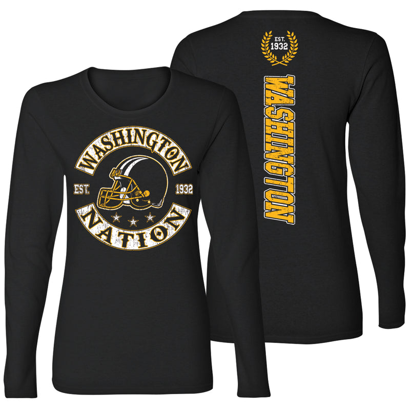 Women's Football Nation Long Sleeve - Washington