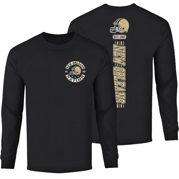 Men's Football Team Stripes Long Sleeve - New Orleans