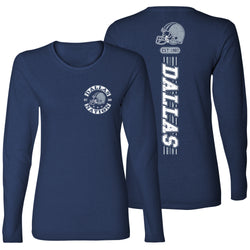 Women's Football Team Stripes Long Sleeve - Dallas