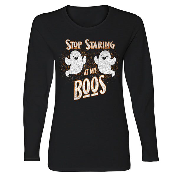 Women's Halloween Long Sleeve - Stop Staring ar My Boss