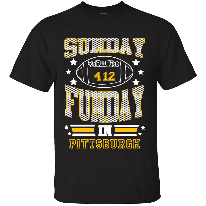 Men's Sunday Funday Football T-Shirts - PITTSBURGH