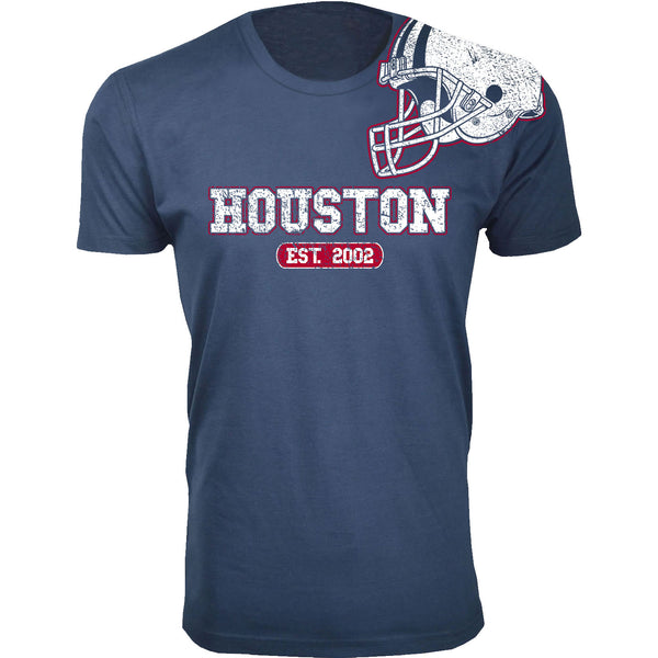 Men's Awesome Football Shoulder Helmet T-shirts - Houston