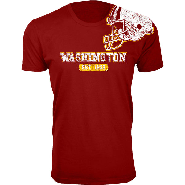 Men's Awesome Football Shoulder Helmet T-shirts - Washington