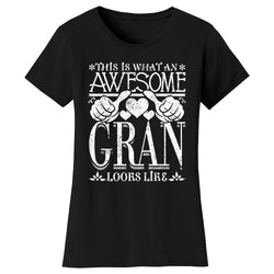 Women's Awesome Mom Grandma Looks Like T-Shirts - GRAN