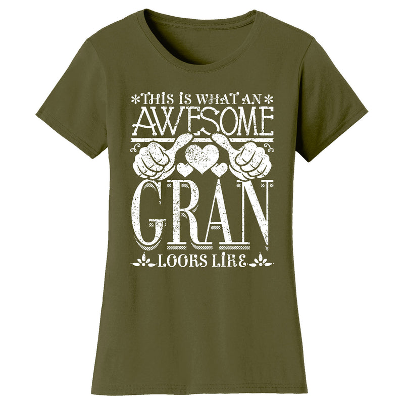 Women's Awesome Mom Grandma Looks Like T-Shirts - GRAN