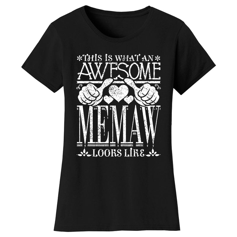 Women's Awesome Mom Grandma Looks Like T-Shirts - MEMAW