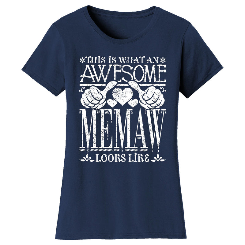 Women's Awesome Mom Grandma Looks Like T-Shirts - MEMAW