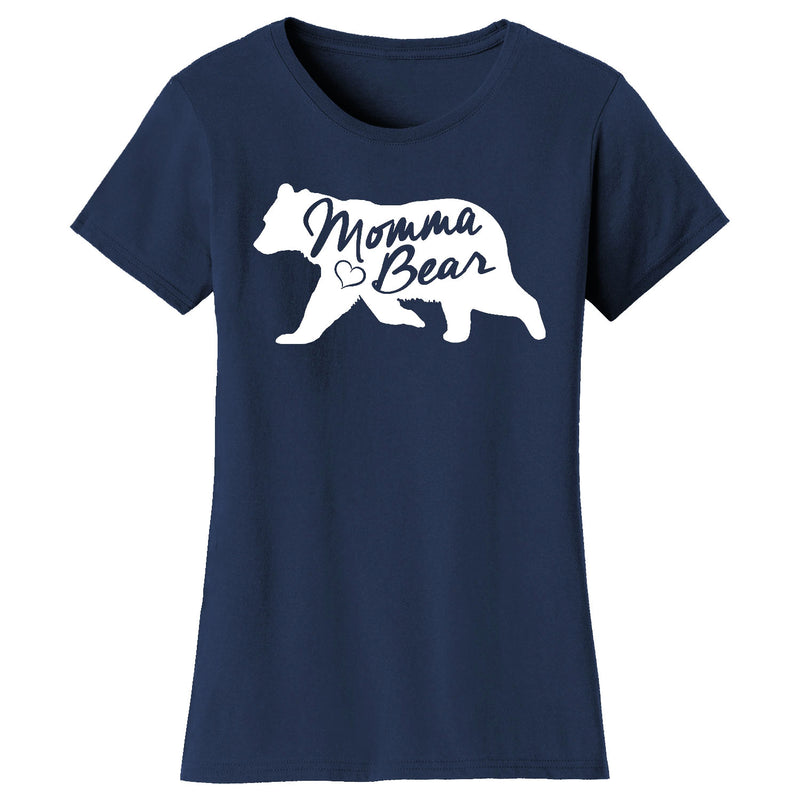 Women's Momma Bear in Bear Silhouette T-shirts