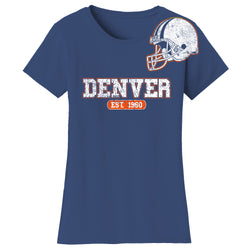 Women's Playoff Football T-Shirts - Denver