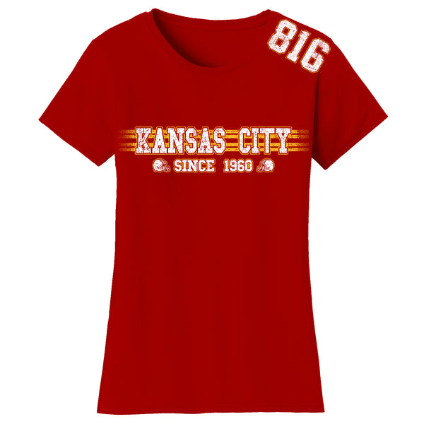 Women's Playoff Football T-Shirts - Kansas City