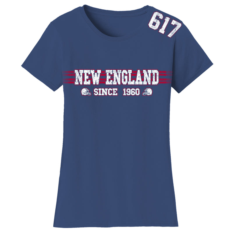 Women's Playoff Football T-Shirts - New England